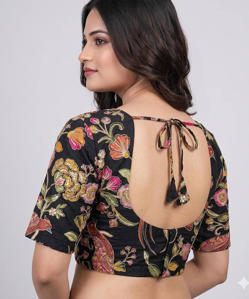 Latest designer saree blouse for women