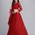 Embroidered Thread Work Semi-Stitched Net Lehenga & Blouse With Dupatta