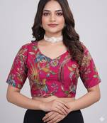 pink color embroidered blouse 36 to 42