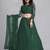 Embroidered Thread Work Semi-Stitched Net Lehenga & Blouse With Dupatta