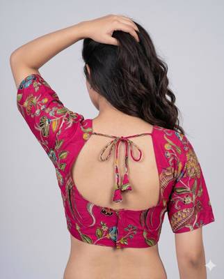 pink color embroidered blouse 36 to 42 3