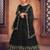 Embroidered Thread Work Semi-Stitched Net Lehenga & Blouse With Dupatta
