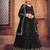 Embroidered Thread Work Semi-Stitched Net Lehenga & Blouse With Dupatta