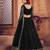Embroidered Thread Work Semi-Stitched Net Lehenga & Blouse With Dupatta
