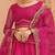 Embroidered Thread Work Semi-Stitched Net Lehenga & Blouse With Dupatta