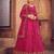 Embroidered Thread Work Semi-Stitched Net Lehenga & Blouse With Dupatta