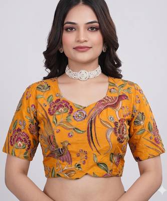 Heavy embroidery ethnic wear blouse 1