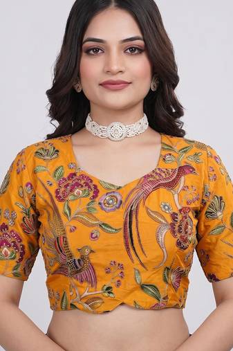 Heavy embroidery ethnic wear blouse