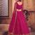 Embroidered Thread Work Semi-Stitched Net Lehenga & Blouse With Dupatta