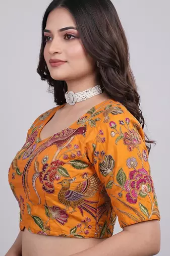 Heavy embroidery ethnic wear blouse
