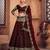 Embroidered Thread Work Semi-Stitched Net Lehenga & Blouse With Dupatta