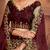 Embroidered Thread Work Semi-Stitched Net Lehenga & Blouse With Dupatta