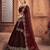 Embroidered Thread Work Semi-Stitched Net Lehenga & Blouse With Dupatta