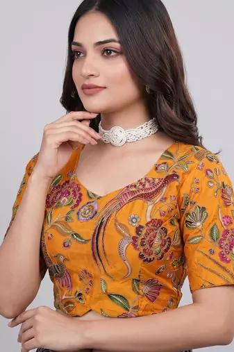 Heavy embroidery ethnic wear blouse