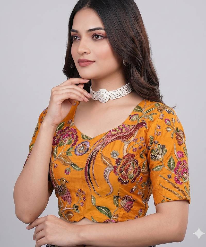 Heavy embroidery ethnic wear blouse