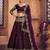 Embroidered Thread Work Semi-Stitched Net Lehenga & Blouse With Dupatta