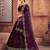 Embroidered Thread Work Semi-Stitched Net Lehenga & Blouse With Dupatta