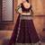 Embroidered Thread Work Semi-Stitched Net Lehenga & Blouse With Dupatta