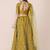 Embroidered Thread Work Semi-Stitched Lehenga & Unstitched Blouse With Dupatta