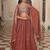 Embroidered Sequinned Semi-Stitched Lehenga With Unstitched Blouse And Dupatta