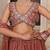 Embroidered Sequinned Semi-Stitched Lehenga With Unstitched Blouse And Dupatta