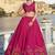 Embroidered Sequinned Semi-Stitched Lehenga & Unstitched Blouse With Dupatta