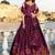 Printed Sequinned Semi-Stitched Lehenga With Unstitched Blouse And Dupatta
