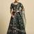 Embroidered Thread Work Semi-Stitched Lehenga & Unstitched Blouse With Dupatta