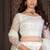 Embroidered Net Semi-Stitched Lehenga & Unstitched Blouse With Dupatta