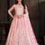 Embroidered Thread Work Semi-Stitched Lehenga & Unstitched Blouse With Dupatta