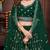 Embroidered Sequinned Semi-Stitched Lehenga & Unstitched Blouse With Dupatta