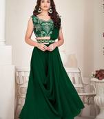 Embroidered Semi-Stitched Lehenga & Unstitched Blouse With Dupatta