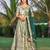 Embroidered Satin Semi-Stitched Lehenga & Unstitched Blouse & Dupatta
