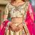 Embroidered Satin Semi-Stitched Lehenga & Unstitched Blouse With Dupatta