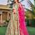Embroidered Satin Semi-Stitched Lehenga & Unstitched Blouse With Dupatta