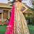 Embroidered Satin Semi-Stitched Lehenga & Unstitched Blouse With Dupatta