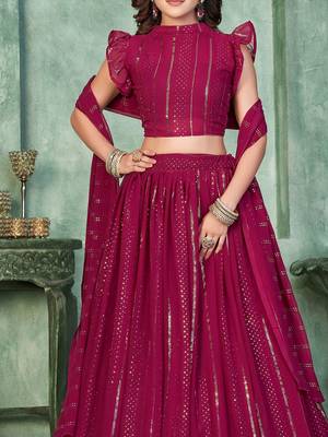 Embroidered Semi-Stitched Lehenga & Unstitched Blouse With Dupatta 2