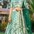 Embroidered Sequinned Satin Semi-Stitched Lehenga & Unstitched Blouse & Dupatta