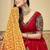 Floral Embroidered Semi-Stitched Lehenga & Unstitched Blouse With Dupatta