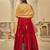 Floral Embroidered Semi-Stitched Lehenga & Unstitched Blouse With Dupatta