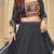 Printed Thread Work Semi-Stitched Lehenga & Unstitched Blouse With Dupatta