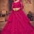Embroidered Thread Work Semi-Stitched Lehenga & Unstitched Blouse With Dupatta
