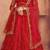 Embroidered Thread Work Semi-Stitched Lehenga & Unstitched Blouse With Dupatta