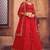 Embroidered Thread Work Semi-Stitched Lehenga & Unstitched Blouse With Dupatta