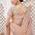 Light Peach Art Silk A Line Lehenga With Mirror Embroidered Work For Women's Bridal Choli