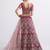 Maroon Cording Thread Sequins Embroidered With Zari Work Net Semi Stitched Party Wear Wedding Bridal Lehenga Choli