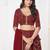 Printed Semi-Stitched Lehenga & Unstitched Blouse With Dupatta