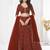 Printed Semi-Stitched Lehenga & Unstitched Blouse With Dupatta