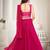 Embroidered Thread Work Semi-Stitched Lehenga & Unstitched Blouse With Dupatta