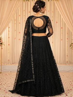 Embroidered Ready to Wear Lehenga & Unstitched Blouse With Dupatta 3